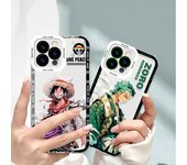 Carcasa transparente Angel Eyes para Apple 14 Pro Max, iPhone 15 Plus, XR - Diseño de Luffy y Zoro. iPhone 7