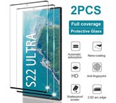 2 protectores de pantalla de vidrio templado para Samsung Galaxy S20 S21 S22 S23 Plus S24 Ultra Note 8 puro