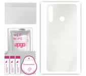 apgo MATTE Protective Skin Sticker for the back compatible with Tecno Camon 12 Air, Wrap Film, Hydrogel Film, Flexible, Soft TPU with positioning laye