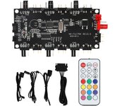Controlador de luz LED PCB Fuente de alimentación Hub de ventilador Divisor ARGB de 43 pines Control remoto inalámbrico