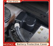 Cubierta de batería de energía de poste de ánodo negativo de motor de coche ABS para Honda Civic 2016 - Cubiertas de protección de baterías