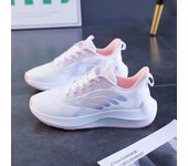 2023 Zapatos tejidos voladores para mujer, zapatos de malla para mujer, zapatos de mujer cómodos y transpirables, zapatos casuales de moda para mujer, zapatos para correr de malla 36 naranja