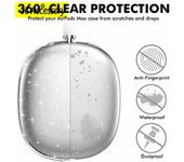 Funda transparente con brillo 3D para Airpod Max, funda protectora suave antiarañazos para Apple Air Pods Max, accesorios para auriculares for airpods max