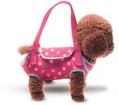 Transportín para mascotas para perros pequeños, cómodo y transpirable, bolsas para cachorros, gatos, perros, mochila de viaje al aire libre, bolsa bandolera para mascotas, suministros para mascotas Chihuahua XL color rosa