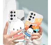 Funda transparente Rainbow Pacha Dog & Angel Eye para Samsung A31, A32 y S23 con cobertura completa y diseño de grafiti Samsung A22 5G