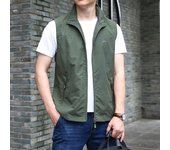 Chaleco de primavera y otoño para hombre, chaleco de ocio al aire libre, chaleco, chaqueta M