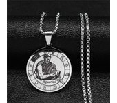 12 Constelaciones Collar Colgante Zodíaco Acuario Signo Collar Para Hombres Mujeres a Mejor Amigo Familia Cumpleaños Cadena de Regalos Joyería