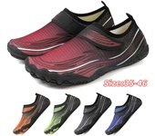 Zapatos de agua para hombres y mujeres, zapatos acuáticos de playa, sandalias de natación, drenaje, zapatos deportivos para vadear, navegación de secado rápido, pies descalzos, yoga, gimnasio, pesca, surf, zapatillas de deporte 35 negro