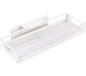 Organizador de gabinete extraíble de acero al carbono con canasta deslizante lateral debajo del fregadero, estante de almacenamiento deslizable con