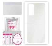 apgo Protective Skin Sticker for the back compatible with Huawei P Smart 2021 NFC, Wrap Film, Foil, Vinyl - Pattern Matte Transparent