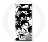Coque pour Samsung Galaxy S10 Plus Attaque des Titans Manga Levi Ackerman