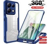 Funda protectora completa 360 para Xiaomi Redmi Note 13 12 11 10 9 Pro Plus para Redmi Note 12S 10C 12C 13C 5G Funda protectora de pantalla para teléfono Note 13 Pro plus 5G negro