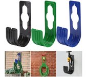 Organizador de manguera de riego para grifo de pared para jardín, soporte para carrete de tubería de agua agrícola, práctico gancho de almacenamiento de pared para manguera verde