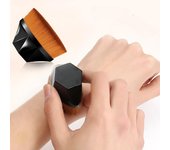 Brocha mágica para maquillaje, brochas para colorete facial en polvo de belleza, brocha profesional portátil para Base, Base suave para cosméticos grandes color rosa