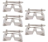 5 pinzas para lona húmeda de aleación de aluminio y acero inoxidable, resistentes, duraderas, anticorrosivas y portátiles.