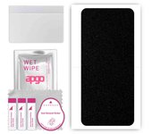 apgo Protective Skin Sticker for the back compatible with Umidigi F3, Wrap Film, Foil, Vinyl - Pattern Matte Black