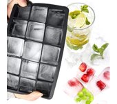 Molde para cubitos de hielo de gel de sílice de 4/6/8/15 rejillas, cubo de hielo cuadrado grande, molde para cubitos de hielo, bandeja para cubitos de hielo DIY, bandeja para cubitos de hielo
