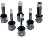 1 broca de diamante soldado para amoladora angular, broca para baldosas de cerámica, granito y mármol 18mm