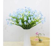 Rama de orquídea artificial con tallo de 7 tenedores para decoración de bodas y fiestas. Arreglo floral con narcisos artificiales. rojo