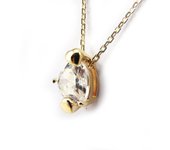 Altesse [F7076] - Collier plaqué or 'Love Sweet Love' Blanc blanco