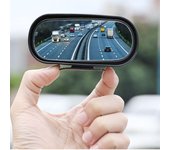 Espejo retrovisor de cristal HD para coche, espejo de ayuda para estacionamiento con rotación ajustable auxiliar, espejo de punto ciego para coche, gran angular de 360 ​​grados blanco