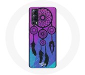Coque Vivo Y72 Attrape Rêve Noir Fond Bleu et Violet