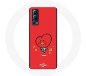 Coque pour Vivo Y72 BTS Bangtan Garçons BT21 TATA V Fond Rouge