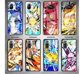 Funda de cristal para Xiaomi Poco X3 NFC 11 Lite 11T F3 M3 para Redmi Note 11 10 9 8 Pro 10S 9S 9A 9C Funda de teléfono Anime Cool Pokemon Xiaomi Poco F3