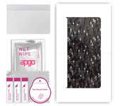 apgo Protective Skin Sticker for the back compatible with Lenovo Legion Y900, Wrap Film, Foil, Vinyl - Pattern Carbon Black Pixel