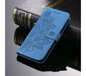 Funda de teléfono con tapa de cuero en relieve para Iphone 14 13 Pro Max 11 12 Mini Xr X Xs Max 6 6s 7 8 Plus Se 2020, funda de lujo con soporte tipo billetera For iPhone 13 Mini verde