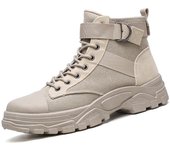 Botas de hombre 2024, moda para exteriores, lona, zapatos de caña alta, zapatos casuales para hombre, botines, botas Chelsea negras, zapatos de hombre 39 negro