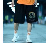 Pantalones cortos para hombre, ropa para hombre, pantalones cortos, pantalones cortos con cordón para niño, tallas grandes, deportes para hombre, baloncesto, gimnasio, playa juvenil 8XL negro