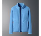 Chaqueta polar de doble cara para mujer, forro polar de otoño, cálida y acolchada con terciopelo S