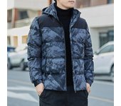 Chaqueta de algodón de camuflaje para hombre Chaqueta de algodón cálida y gruesa de marca de moda de invierno Chaqueta de algodón con capucha para hombre Estilo de hombre 5XL