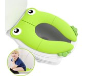 Almohadillas de silicona antideslizantes, plegables y portátiles, asiento de entrenamiento para ir al baño, para niños y niñas, asiento de inodoro para niños pequeños, funda de asiento para ir al baño reciclable para viajes