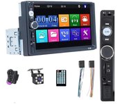 Reproductor MP5 para coche 7 pulgadas 1DIN Radio para coche 7010B Universal, FM, USB, Bluetooth, AUX Multimedia con pantalla 7010B