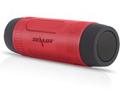 ZEALOT S1 Altavoces BT para exteriores Caja de sonido portátil IPX5 Linterna LED resistente al agua SOS con micrófono rojo