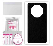 apgo Protective Skin Sticker for the back compatible with Huawei Mate 50 RS P Design, Wrap Film, Foil, Vinyl - Pattern Matte Black