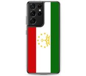 Coque Téléphone - Samsung - Galaxy S21 Ultra - Drapeau Tadjikistan - Souple - Multicolore