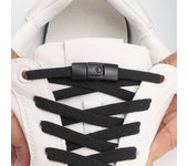 N.° 8 cordones de zapatos con bloqueo de presión sin corbatas, cordones elásticos de bloqueo colorido, zapatillas de deporte para niños y adultos, zapatos planos sin cordones para zapatos, accesorios 100CM marrón