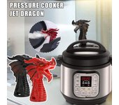 Accesorio de liberación de vapor de dragón que escupe fuego, desviador de vapor para olla a presión, suministros de cocina 1PCS rojo