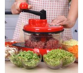 Batidora procesadora de alimentos Manual de cocina potente batidora de huevos, picadora de carne, picadora de verduras, trituradora, hoja de acero inoxidable 1.5L