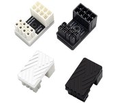 Conector en ángulo de 180 grados para GPU Adaptador de ángulo de GPU de 8 pines Conector de GPU de metal Suministros para tarjetas gráficas para entusiastas de la informática B negro