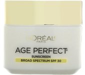 L'Oréal, Age Perfect Anti-Sagging + Uniform Skin Tone, humectante con colágeno Expert, FPS 30, 70 g (2,5 onzas)