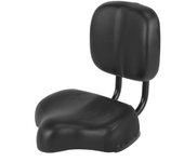 Asientos de bicicleta cómodos para hombres y mujeres Asiento de bicicleta ancho con respaldo Asiento de bicicleta de ejercicio para negro