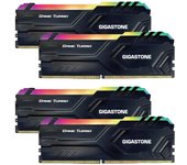 Módulo de memoria para juegos de escritorio GIGASTONE Game TURBO 8GBx4 DDR4 3200MHz CL Intel XMP AMD Ryzen UDIMM de 288 pines sin búfer, color negro [DDR4 emisivo] (Kit de 32 GB)