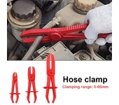 Juego de 3 alicates para abrazadera de tubo de manguera, herramienta para extracción de abrazadera de manguera de aceite, línea de agua y combustible de freno de coche, reparación de automóviles 1PC-Small rojo