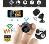 Nueva HD 1080P Mini cámara WiFi Cámaras de seguridad inteligentes para el hogar Cámara IP inalámbrica Videocámara de visión nocturna Cámaras de videovigilancia CCTV blanco