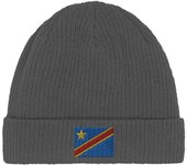 Bonnet Drapeau República Democrática del Congo en Gris