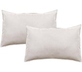 Lot de 2 taies d’oreiller Palace pur coton 63 fils/cm² Vent du sud - Palace Naturel - 50 x 70 cm